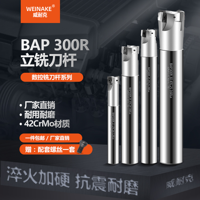 数控铣刀杆ETP/BAP300R直角R0.8立铣刀杆1135刀片CBN加工中心刀具