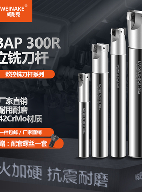数控铣刀杆ETP/BAP300R直角R0.8立铣刀杆1135刀片CBN加工中心刀具