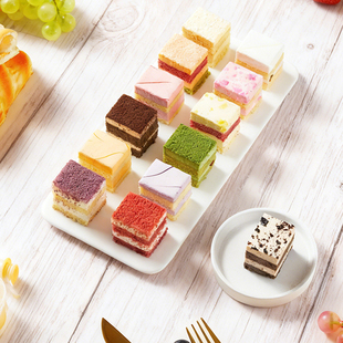 【顺丰包邮】徐泉记网红慕斯小方块蛋糕提拉米苏一元西点摆摊自助