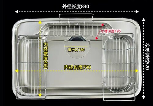 日本进口LIXIL骊住A9M厨房不锈钢大单槽