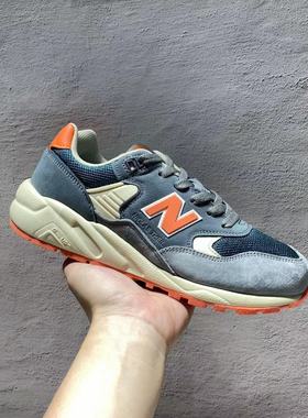 外贸尾货秋冬真皮保暖运动休闲男鞋N字鞋580跑步鞋撤柜复古慢跑鞋