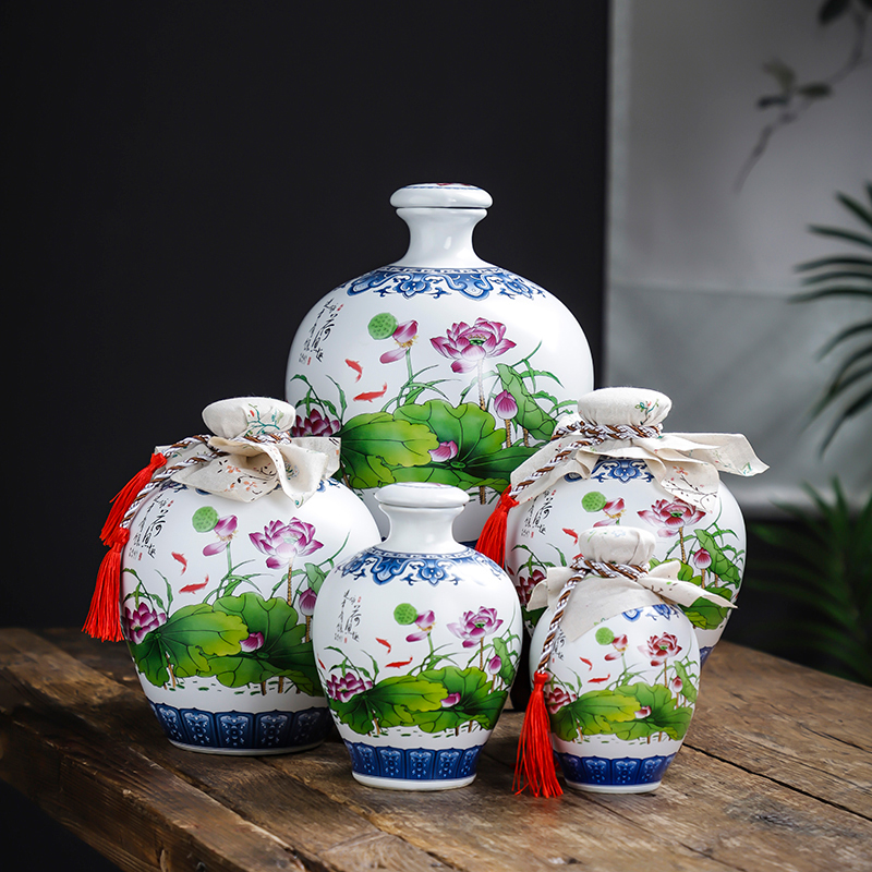 景德镇1斤2斤3斤5斤10斤小酒瓶