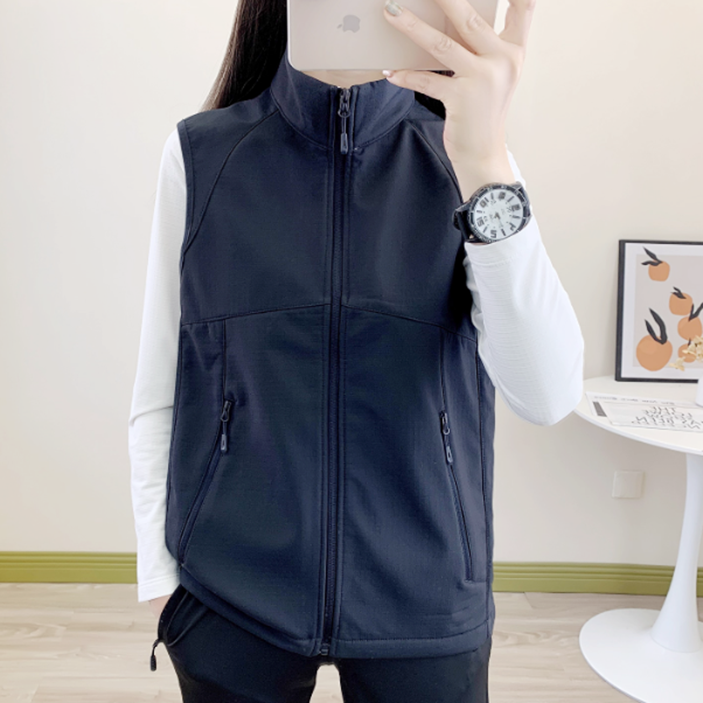 高品质户外男女款抓绒马甲背心