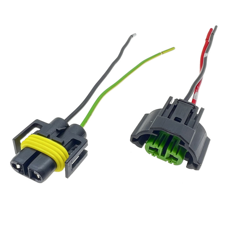 适用原装h11雅阁思域锋范凌派哥瑞杰德大灯远光近光灯泡灯座 插头