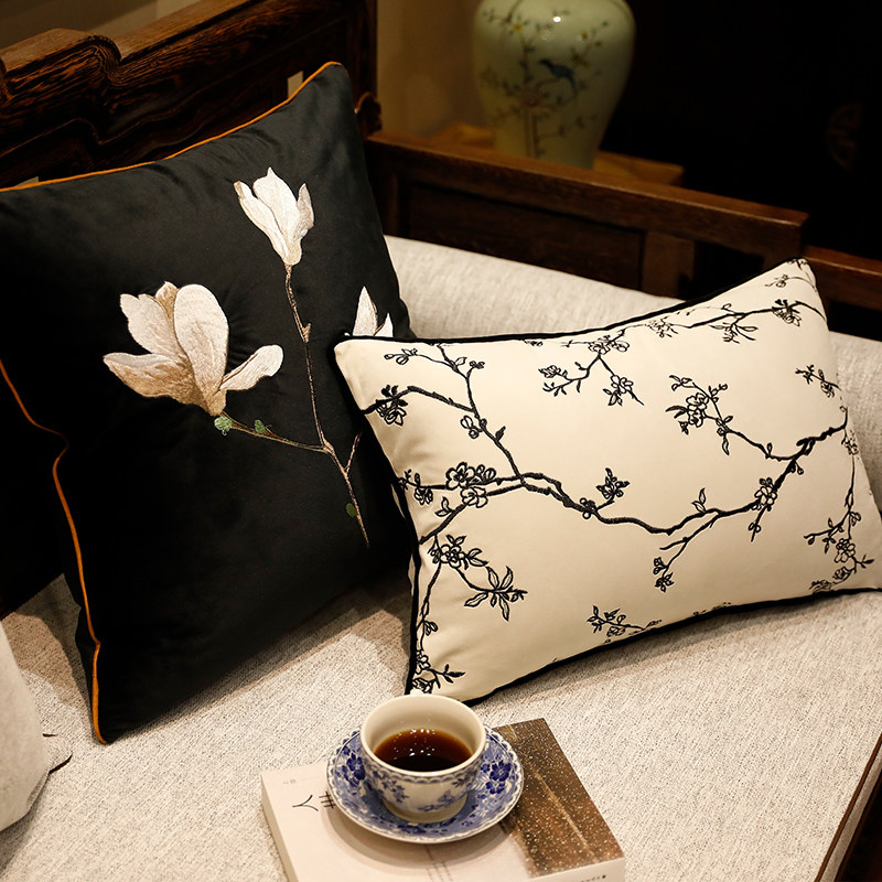 新中式抱枕靠垫中国风红木沙发客厅床头靠枕靠背垫含芯抱枕套古风,居家布艺,靠垫/抱枕,淘宝优惠券,粉丝福利购,淘宝优惠卷