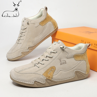 公羊联盟男鞋2025秋冬新款男士休闲鞋子真皮鞋头层牛皮马丁靴男款