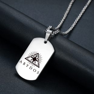 二次元创意饰品蔚蓝档案项链阿拜多斯军牌吊坠千禧年夏莱潮玩定制