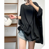 精品雪花棉港风短袖 菲尔丹 巨巨巨舒服柔软透气廓形大T恤 T恤319