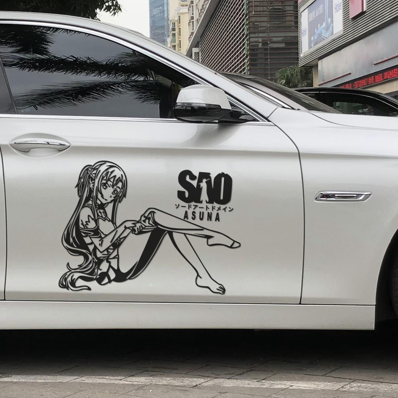 日漫刀剑神域贴纸汽车贴墙贴箱包贴主角人物亚丝娜ASUNA防水反光,汽车用品/电子/清洗/改装,汽车装饰贴/反光贴,淘宝优惠券,粉丝福利购,淘宝优惠卷