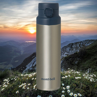 montbell户外运动水壶便携式 旅行水杯男女通用不锈钢保温杯750ml