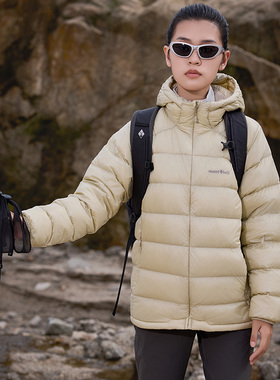 montbell日本2025年秋冬新款户外超轻保暖连帽女款羽绒服鹅绒外套