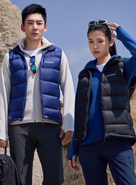 montbell日本户外秋冬季800蓬保暖鹅绒羽绒服男羽绒马甲羽绒背心