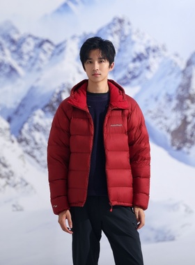 montbell日本2025秋冬新款户外男款羽绒服保暖连帽短款鹅绒服外衣