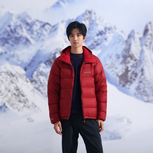 户外连帽短款防泼水鹅绒羽绒服