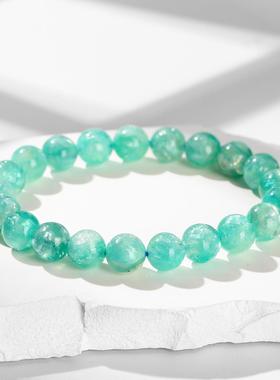 2026晶东珠宝 水晶手链天然爆闪7A级蓝色祖母晶单圈时尚百搭手串