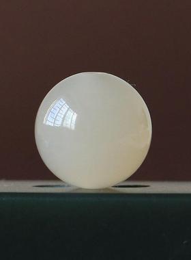 2026天然和田玉藕粉色单珠散珠和田玉藕粉玉石圆珠手錬串多宝配珠