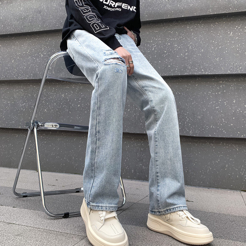 2023年春夏1高街美式潮破洞男女牛仔裤611-3K753P55，男装牛仔裤，星座1218（原611-3）