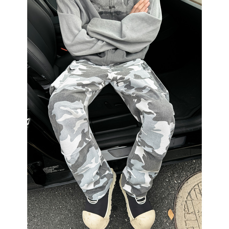 （现货）611-3BK01特52cleanfit伞兵裤雪地迷彩裤大口袋工装裤,男装工装外套,星座1218（原611-3）