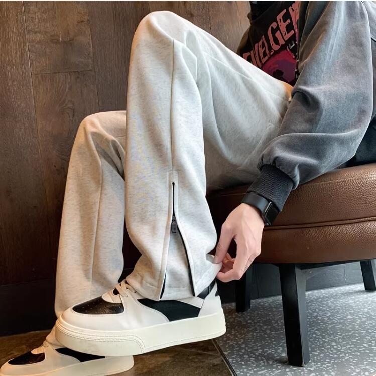裤脚拉链运动卫裤男女休闲裤611-3K771常规P60加绒P65,男装休闲裤,星座1218（原611-3）