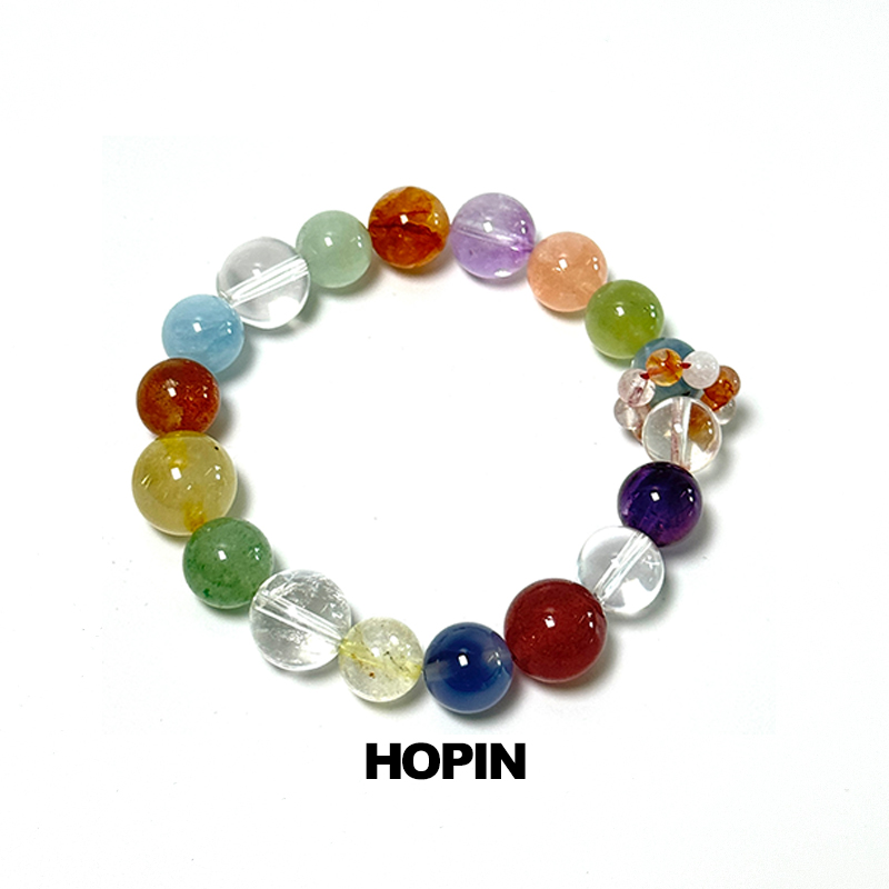 HOPIN多彩发晶小跑环手串