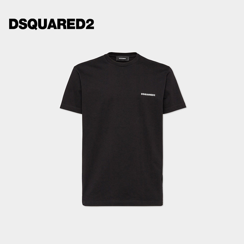 DSQUARED2/D2次方 男士棉质时尚简约短袖T恤