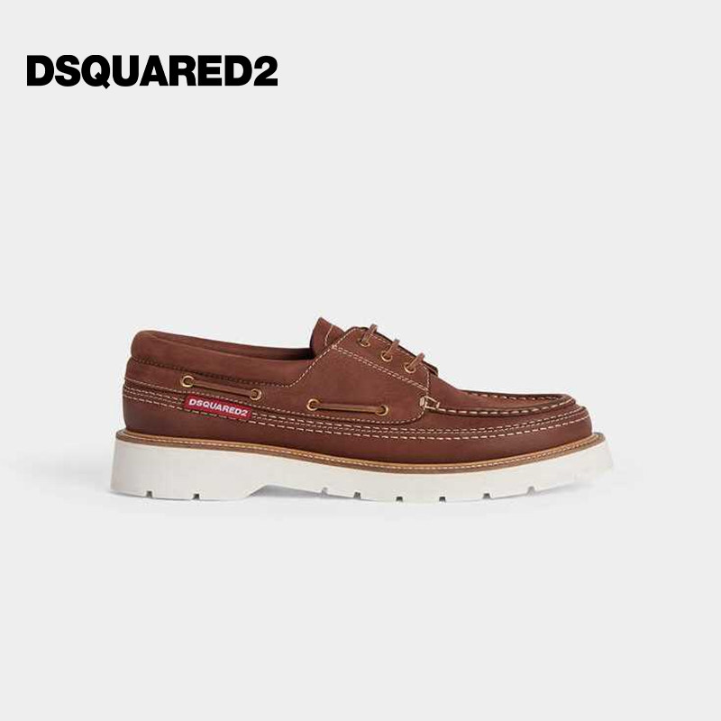 DSQUARED2/D2次方 男士棕色时尚皮鞋图片