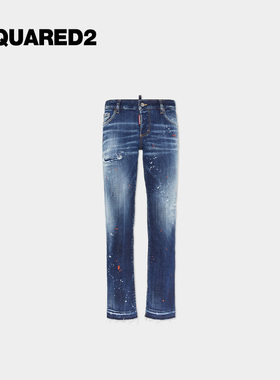【新品】DSQUARED2/D2次方 2025秋冬 女士直筒低腰牛仔裤Jenna