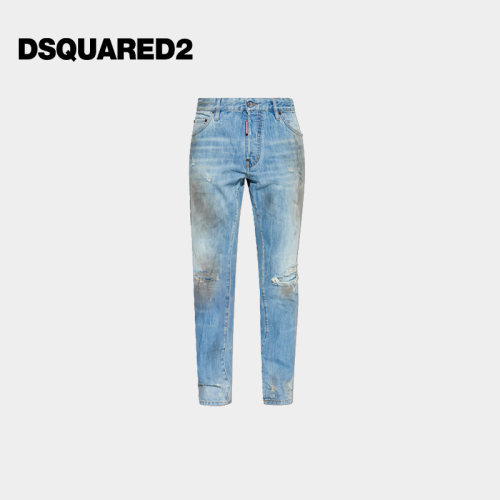DSQUARED2/D2次方 2026春夏男士复古做旧牛仔裤