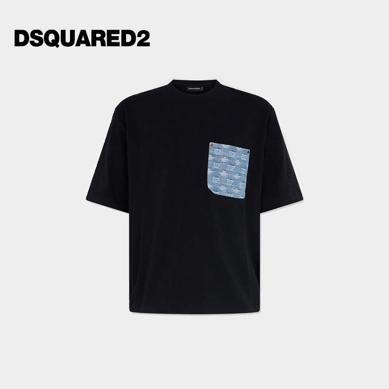 【首降7折】DSQUARED2/D2次方 2026春夏男士宽松圆领短袖T恤