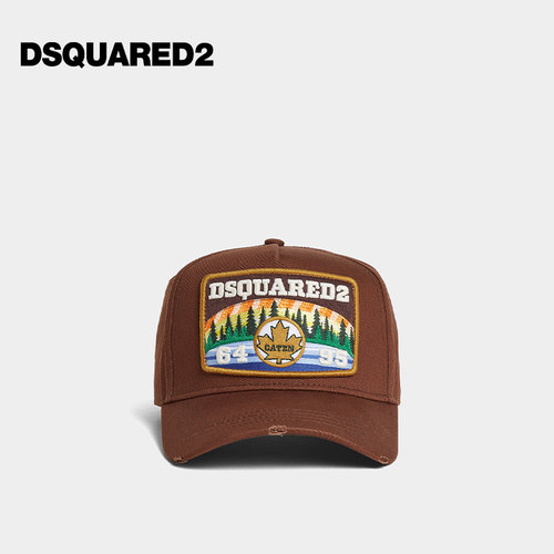 【7折】DSQUARED2/D2次方 男士复古时尚可调节棒球帽