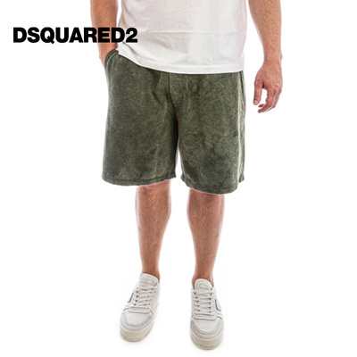 DSQUARED2/D2次方 男士棉质休闲短裤