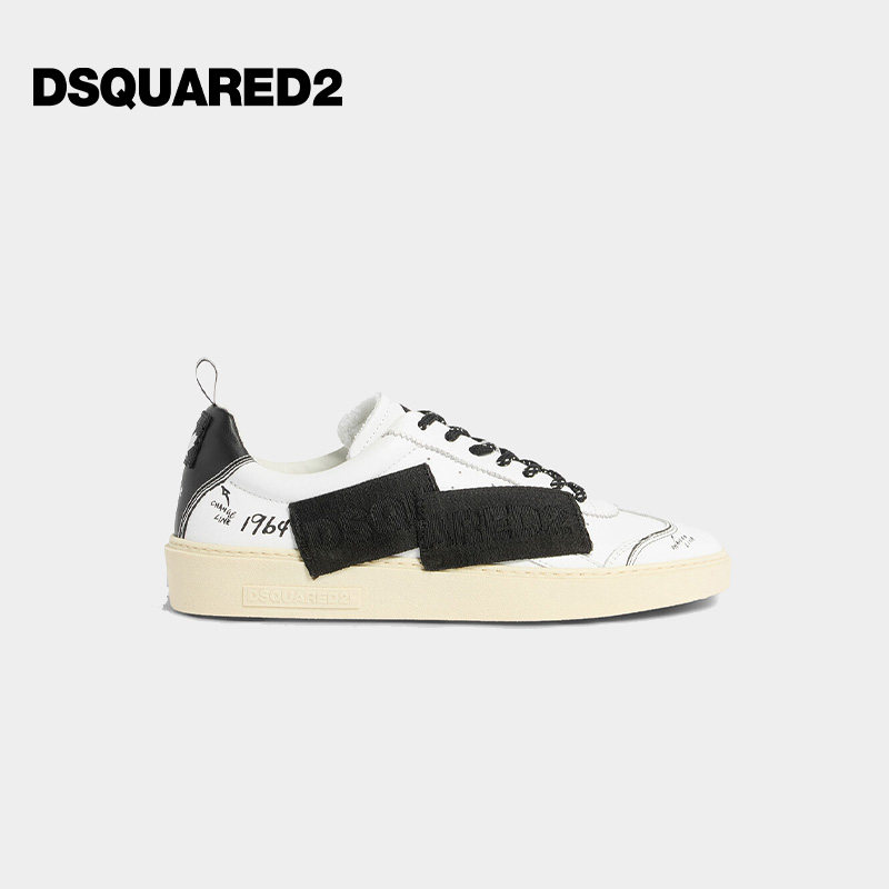 【首降7折】DSQUARED2/D2次方 2026春夏男士创意复古休闲运动鞋