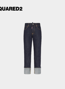 【新品】DSQUARED2/D2次方 2025秋冬女士直筒宽松牛仔裤Tomboy