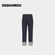 新品 DSQUARED2 D2次方 2025秋冬女士直筒宽松牛仔裤 Tomboy