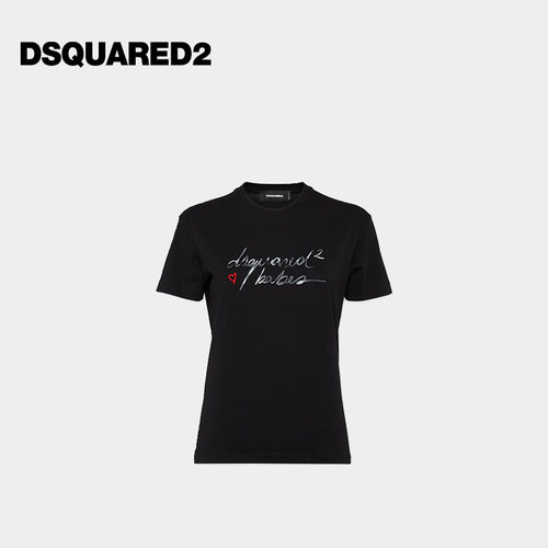 DSQUARED2/D2次方  女士圆领时尚棉质T恤上衣