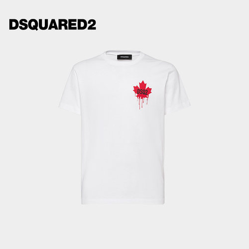DSQUARED2/D2次方  男士休闲日常短袖T恤