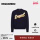 新品 圆领时尚 DSQUARED2 D2次方 2025秋冬男士 针织衫 上衣