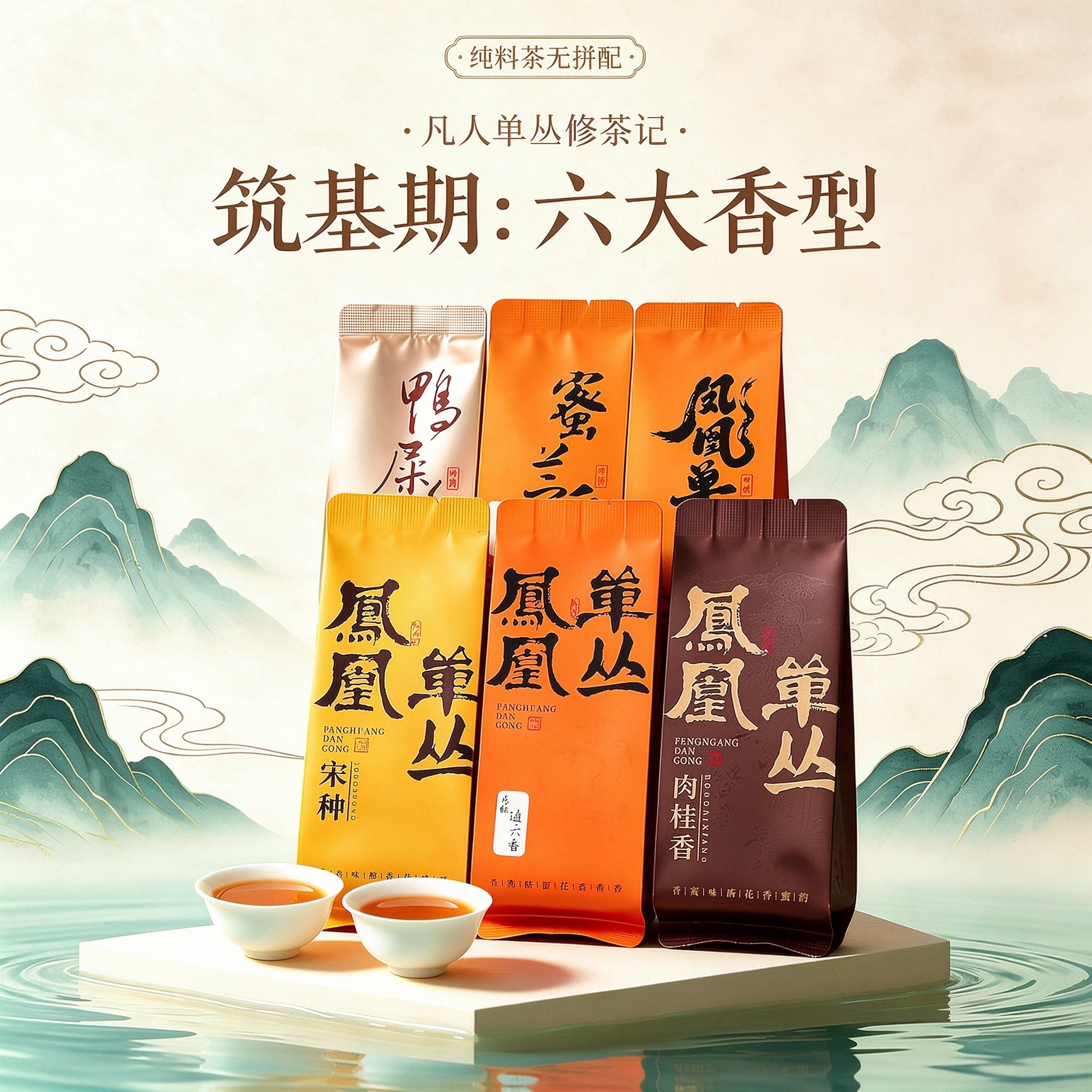 【筑基期-凡人单丛修茶记】六大香型宋种/肉桂香/鸭屎香等单丛茶