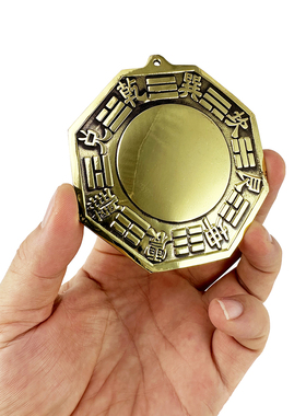慈源正堂铜制八卦镜凸面镜门迷你小户用镜窗入口门到门
