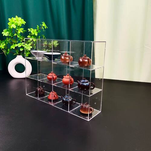 亚克力紫砂壶杯架茶具桌面收纳盒