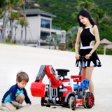 Экскаватор, радиоуправляемая машина, игрушечная машина для мальчиков, электрический транспорт с сидением