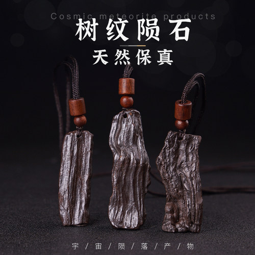 硅化铁男女通用树纹舍利陨石吊坠