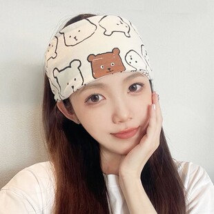 月子发带头巾帽子孕妇春夏秋冬防风产后护额头产妇大头围睡觉纯棉
