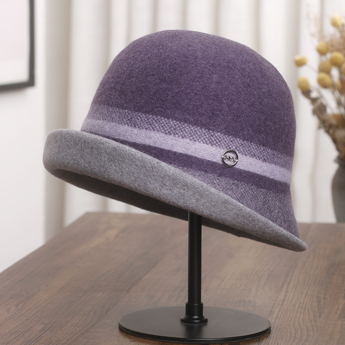 日系复古羊毛呢渔夫帽女秋冬保暖优雅气质条纹盆帽显脸小卷边礼帽,服饰配件/皮带/帽子/围巾,帽子,淘宝优惠券,粉丝福利购,淘宝优惠卷