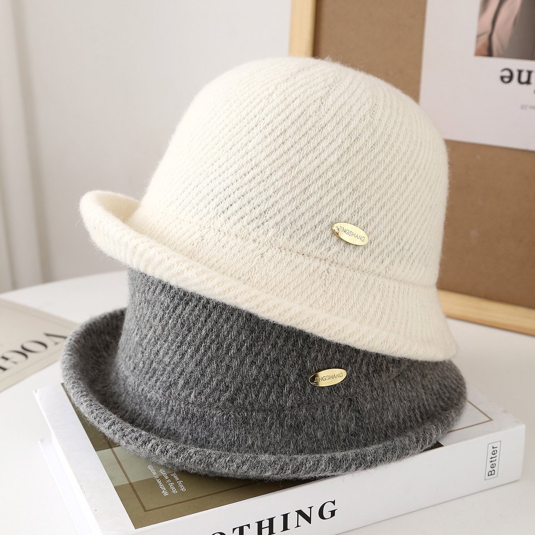 日系简约百搭渔夫帽秋冬高级感