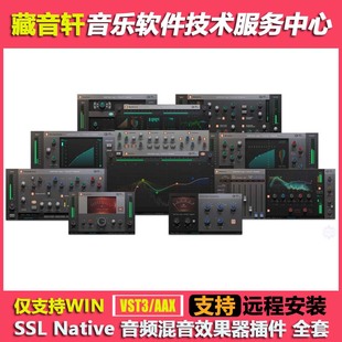 SSL Native混音效果器插件全套16个Bus Compressor 2 X-EQ 2 LMC+