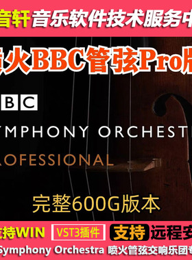 BBC Symphony Orchestra Pro WIN 喷火管弦交响乐团专业版 600GB