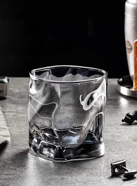 创意ins扭扭折纸玻璃啤酒杯