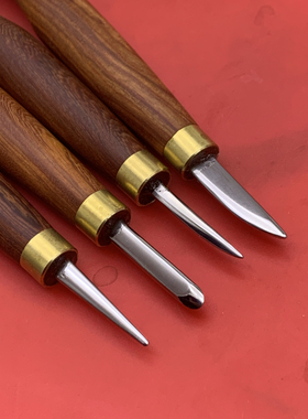 葫芦压花刀皮具押花工具手工精磨老李刻刀