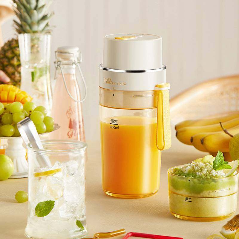 官网品牌小熊榨汁机LLJ-K04V2小型便携式家用多功能无线电动奶昔